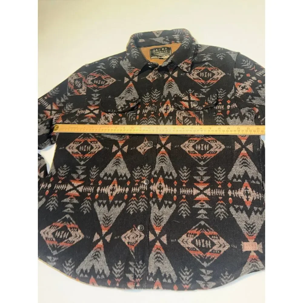 Jachs New York mens Aztec wool blend Sherpe lined jacket